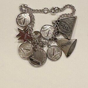 1970s Beta Sigma Phi loaded charm bracelet